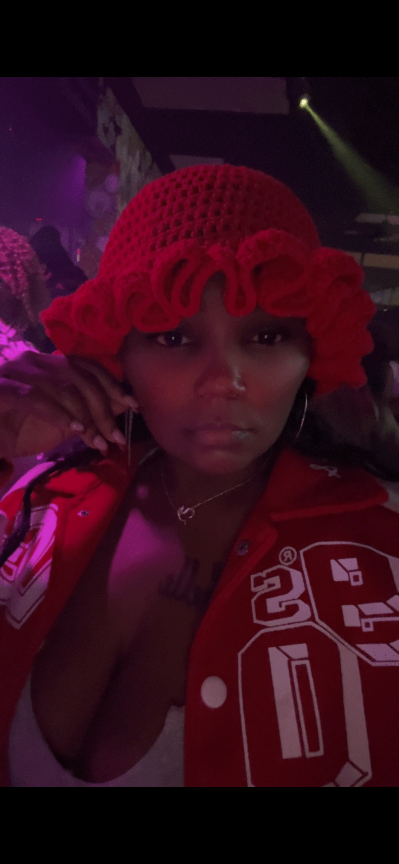 Crotchet ruffled hat - Flavas Beautique flavas beautique